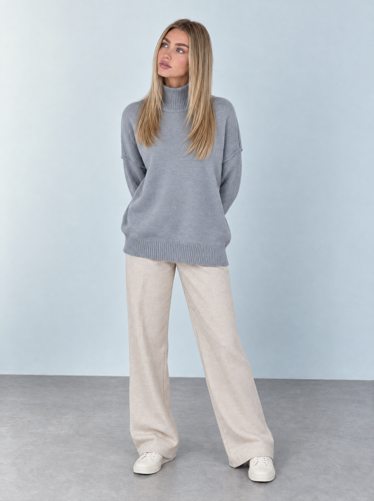 Zaria | Jersey Cuello Alto Holgado