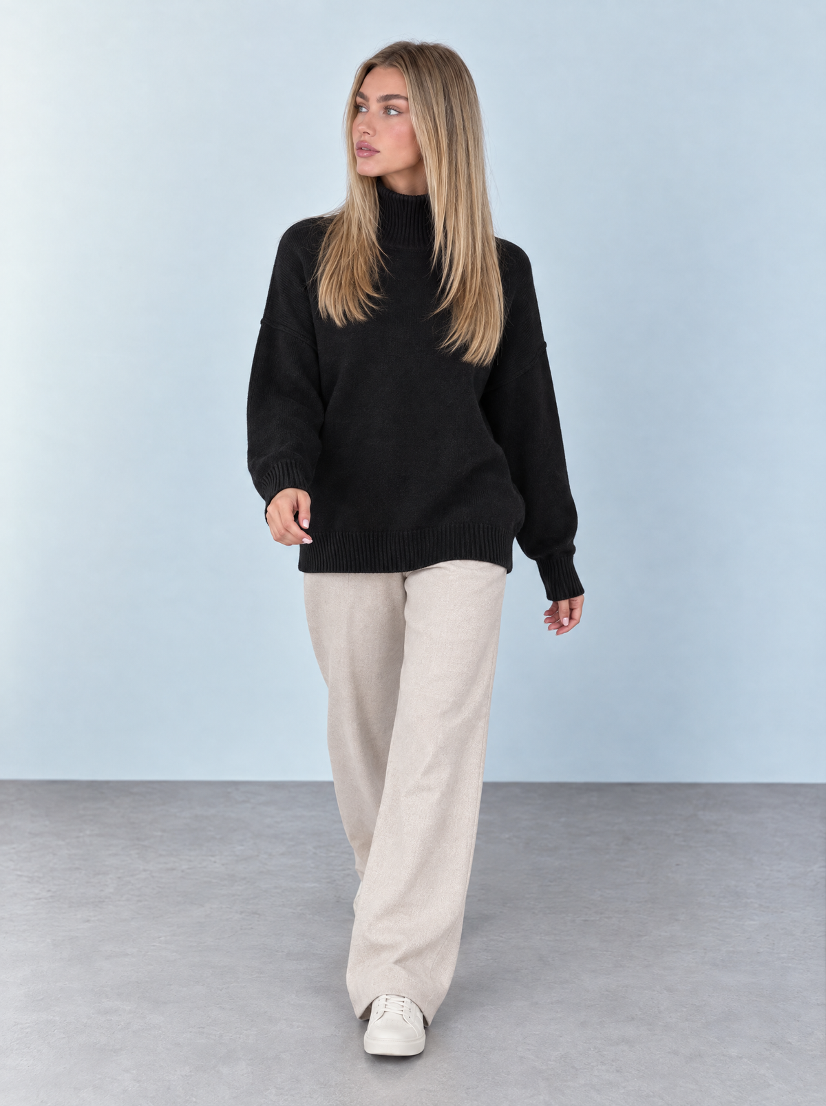 Zaria | Jersey Cuello Alto Holgado