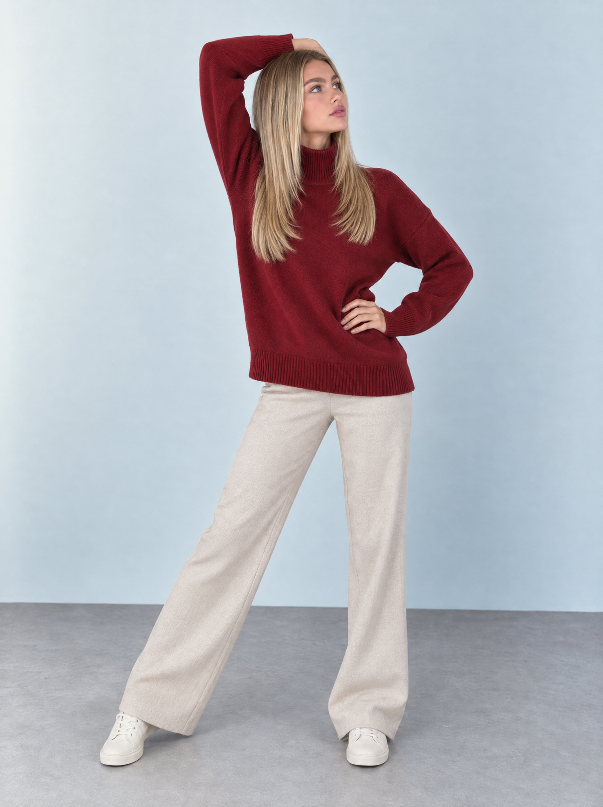 Zaria | Jersey Cuello Alto Holgado