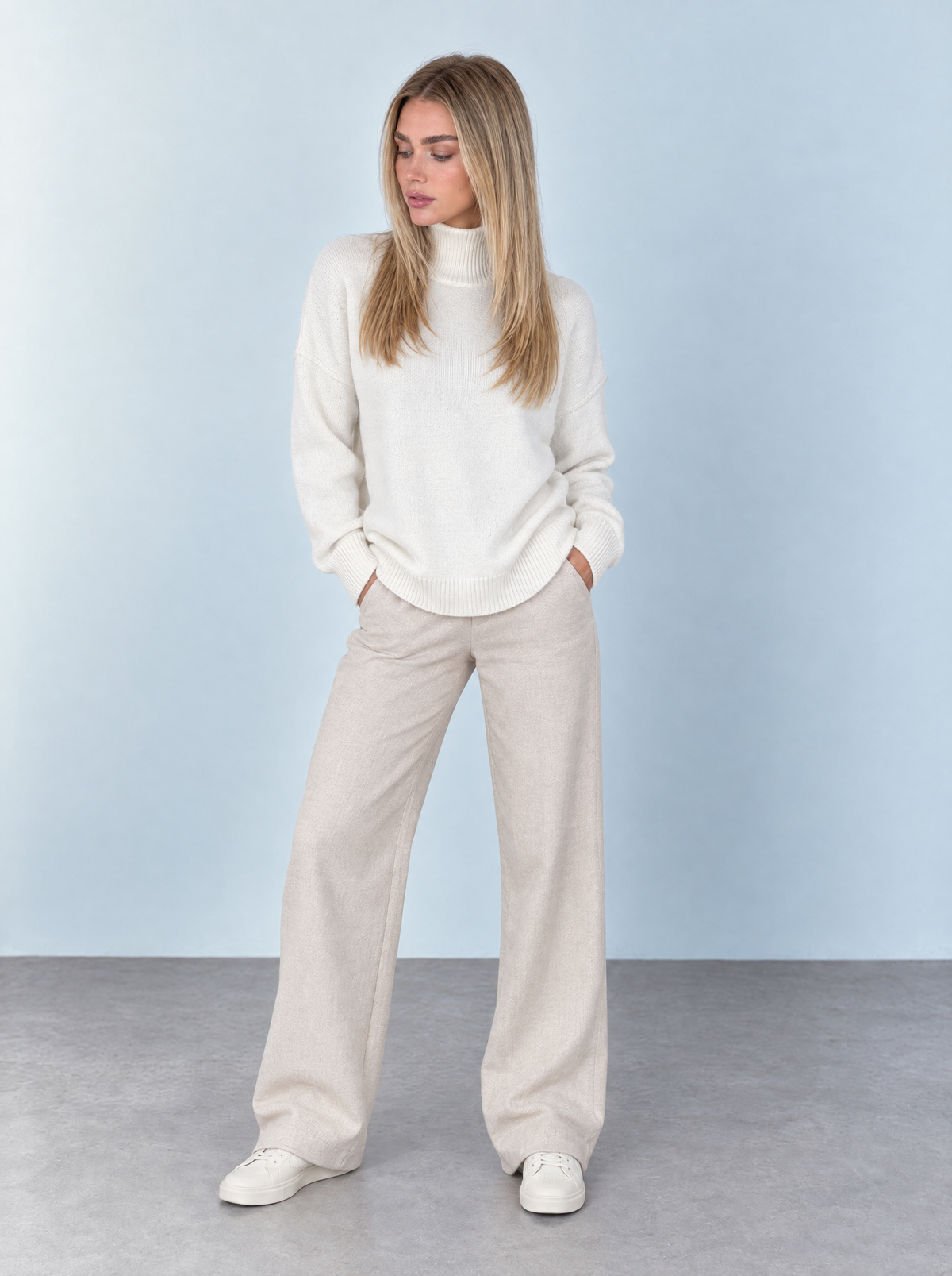 Zaria | Jersey Cuello Alto Holgado