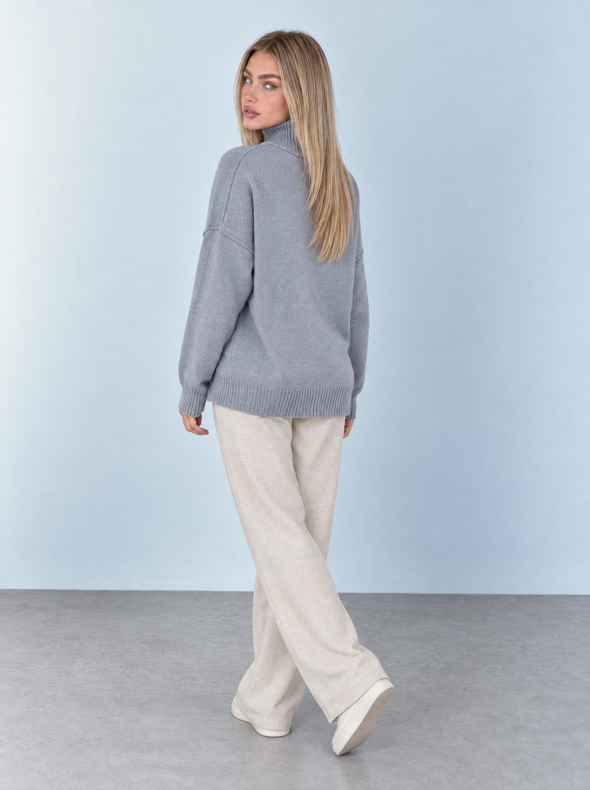 Zaria | Jersey Cuello Alto Holgado