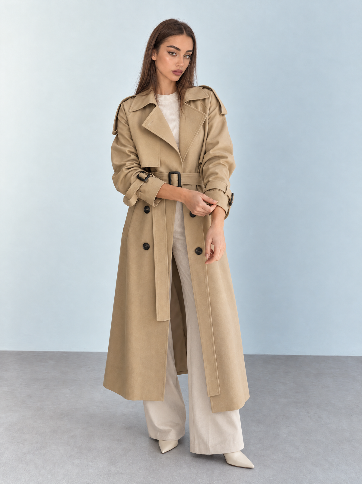 Sienna | Gabardina larga Camel