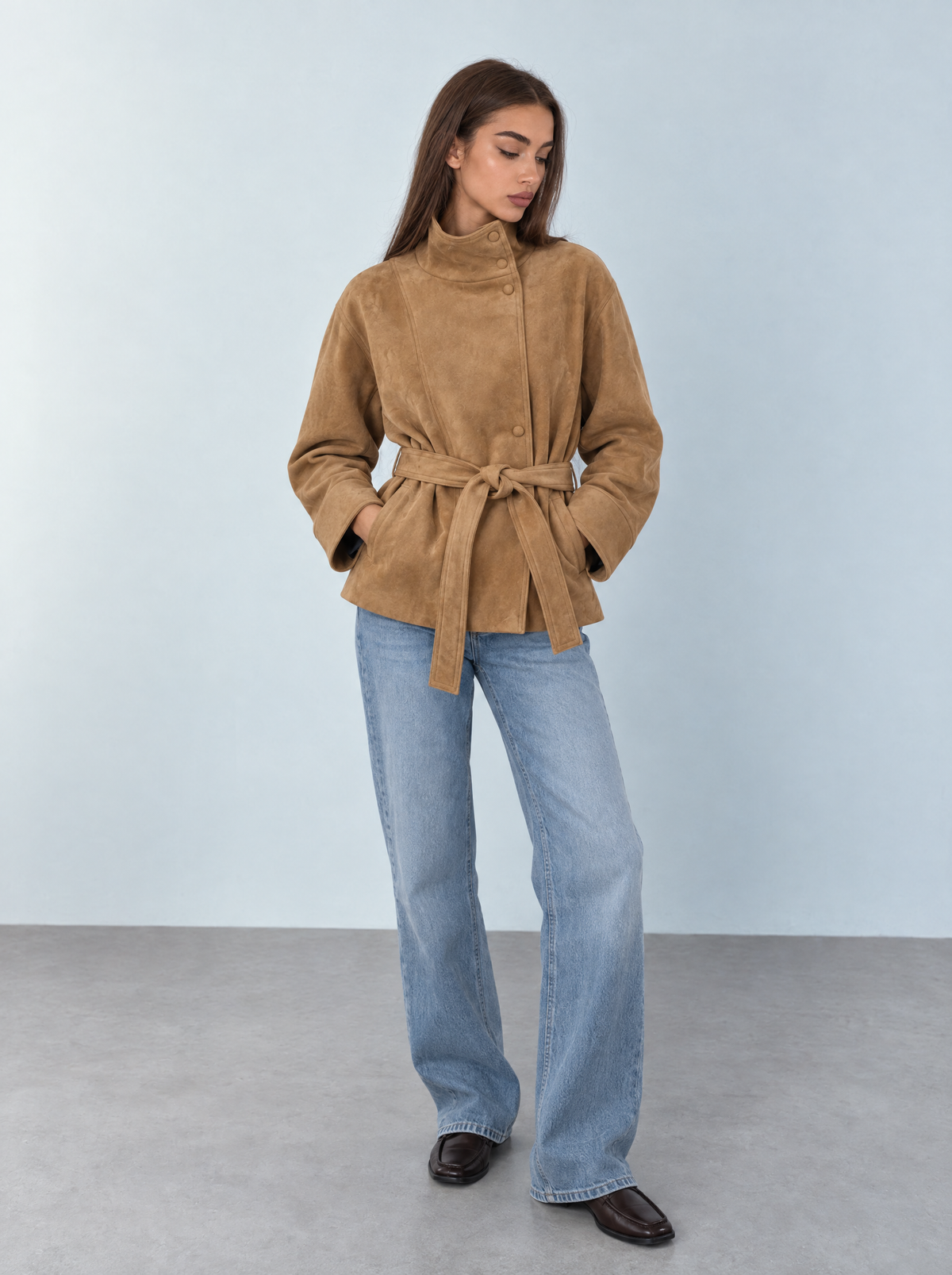 Hera | Chaqueta de ante con cordones
