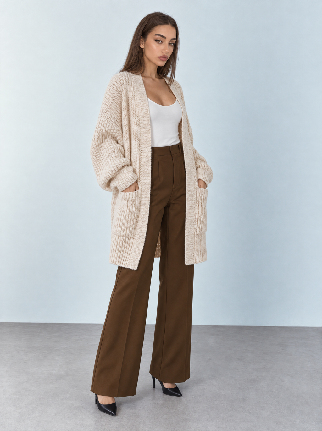 Thalira | Cardigan de Lana Holgado